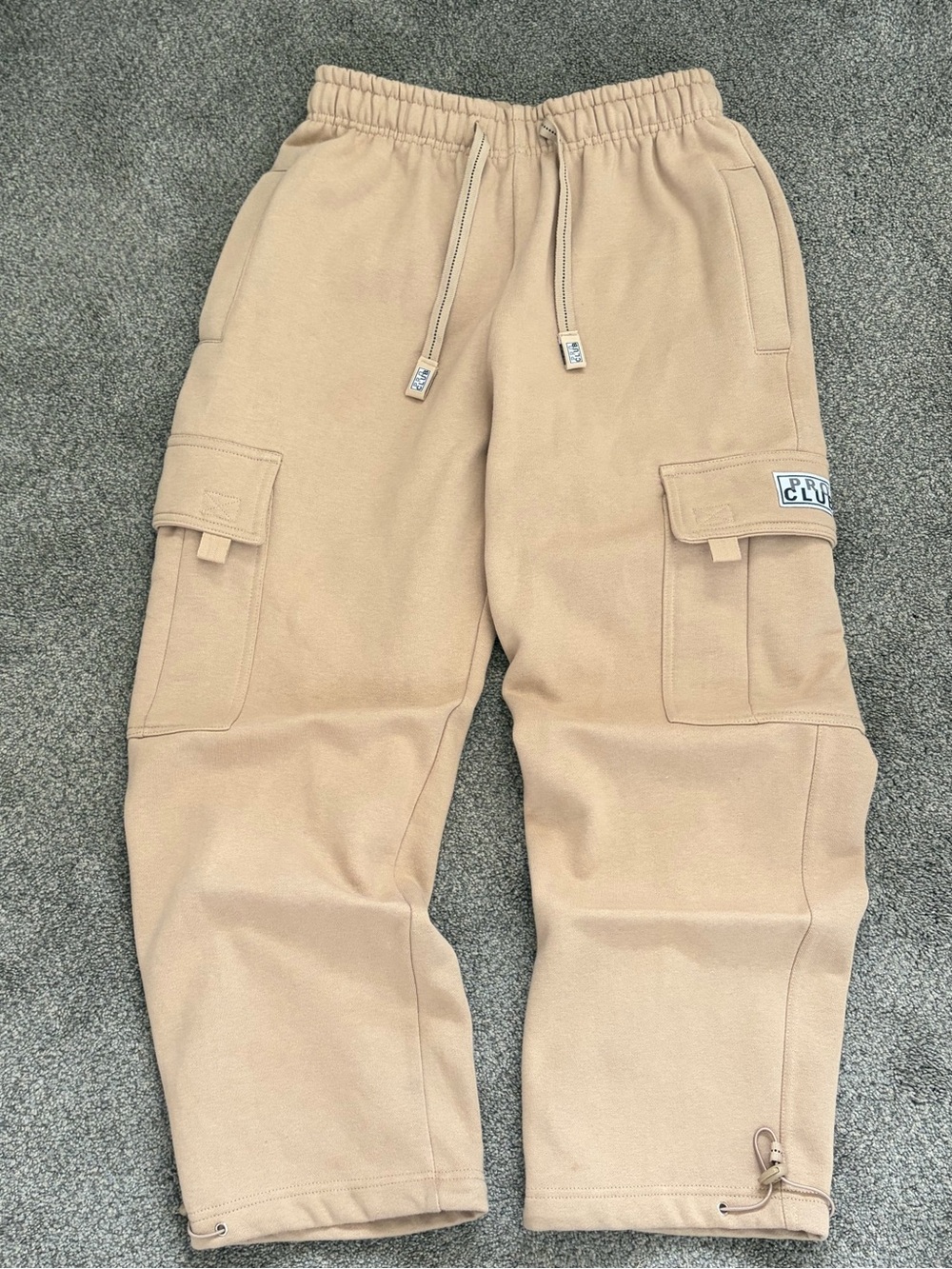 Pro Club Tan Cargo Sweatpants